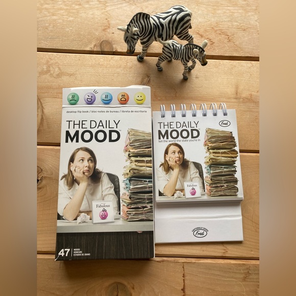 The Daily Mood desk top flip book.  Let your coworkers/family know your mood 🤪 - Picture 2 of 11